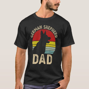 Camiseta Dia de os pais feliz do Pai german shepherd