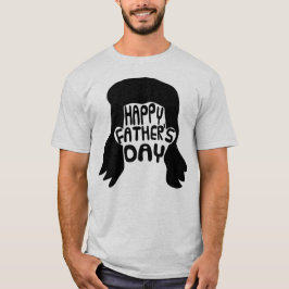Camiseta Dia de os pais Feliz Engraçado Mullet