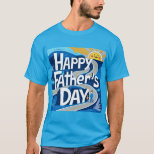 Camiseta Dia de os pais Feliz - Estrada Whimsical para o Am