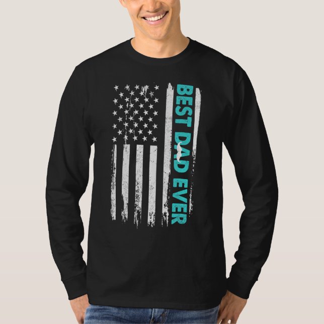 Camiseta Dia de os pais Feliz Melhor Pai De Todos Nós Ameri (Frente)