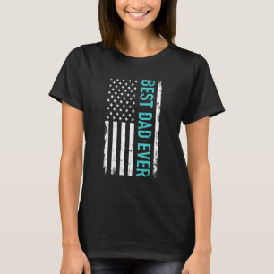 Camiseta Dia de os pais Feliz Melhor Pai De Todos Nós Ameri