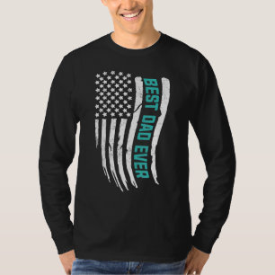 Camiseta Dia de os pais Feliz Melhor Pai De Todos Nós Ameri