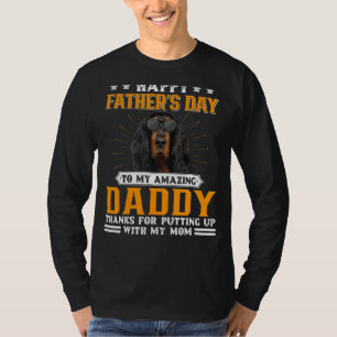 Camiseta Dia de os pais Feliz, Pai De Cachorro Inglês Para