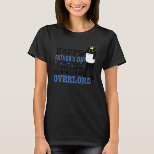 Camiseta Dia de os pais Feliz Servo Humano Seu Pequeno Fura