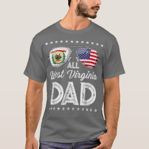 Camiseta Dia de os pais Funny Pai West Virginia 4 de julho