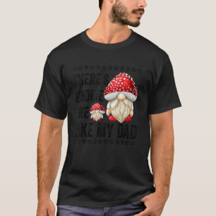 Camiseta Dia de os pais Gnomo Do Filho Para Pai De Cogumelo