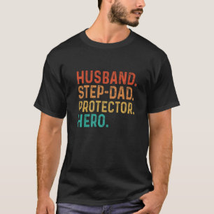Camiseta Dia de os pais Heroico do Protetor de Pais do Mari