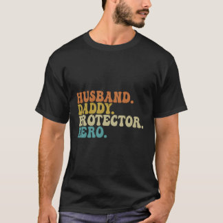 Camiseta Dia de os pais Heroico do Protetor de Pais Marido