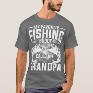 Camiseta Dia de os pais Hobby Angling Fish Pescador Avô F