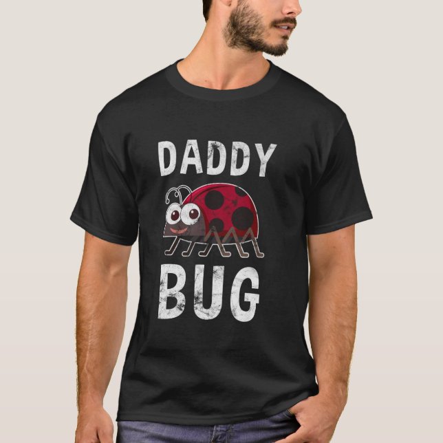 Camiseta Dia de os pais Inseto Funny Ladybug Lover Pai Boni (Frente)