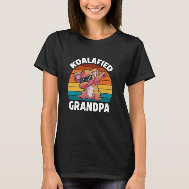 Camiseta Dia de os pais Koalafied Grandpa Funny Koala Lover (Frente)