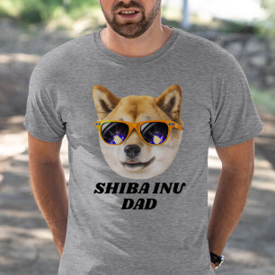 Camiseta Dia de os pais legal de Óculos de Visto Shiba Inu