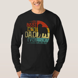 Camiseta Dia de os pais Legal Pai de Cachorro Vintage da Te