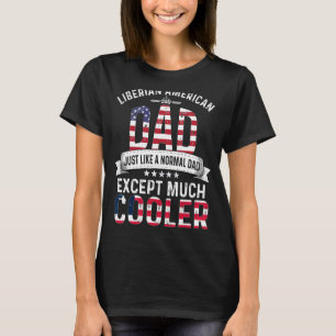 Camiseta Dia de os pais Liberiano Pai Papa Libéria Fla