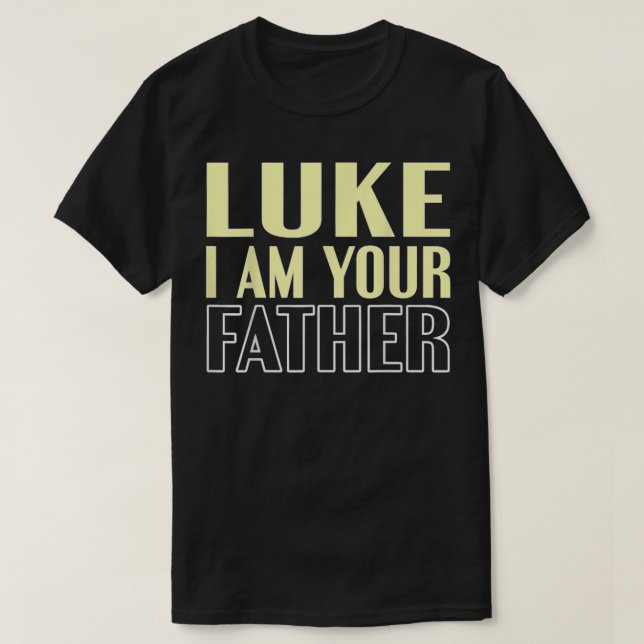 Camiseta Dia de os pais Luke Eu Sou Seu Pai (Frente do Design)