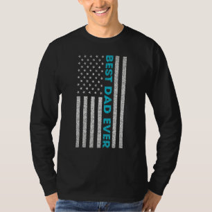 Camiseta Dia de os pais Mais Pai Do Mundo - Bandeira Americ