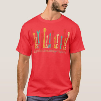 Camiseta Dia de os pais - Melhor Avô De Violão Sobre Guitar