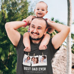 Camiseta Dia de os pais | Melhor Colagem de Fotografias Eve<br><div class="desc">Carregue suas fotos favoritas e adicione seus nomes para fazer seu próprio presente personalizado de dia de os pais.</div>