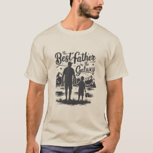Camiseta Dia de os pais "Melhor Pai Da Galáxia"