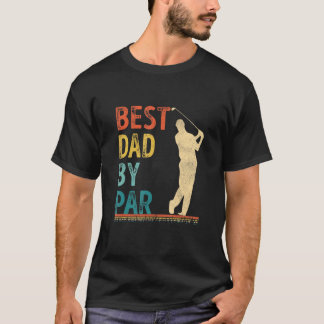 Camiseta Dia de os pais Melhor Pai Por Pai De Golfe Par Gol