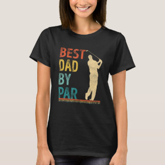 Camiseta Dia de os pais Melhor Pai Por Pai De Golfe Par Gol