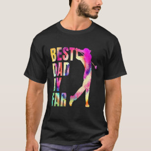 Camiseta Dia de os pais Melhor Pai Por Par Golf Tie Dye