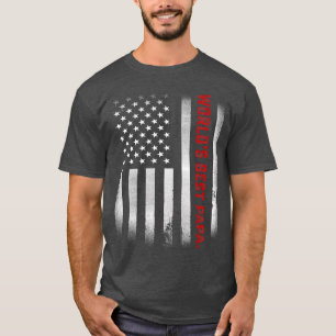 Camiseta Dia de os pais Mens Dotado Melhor Papa do Mundo Nu