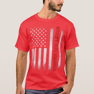 Camiseta Dia de os pais Mens Dotado O Melhor Avô Do Mundo