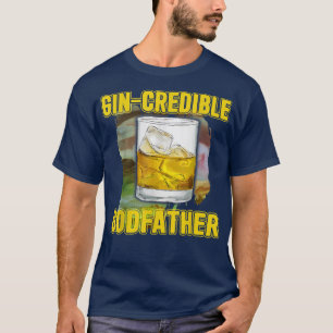 Camiseta Dia de os pais Mens Gift Tee GinCredibile Goddad F