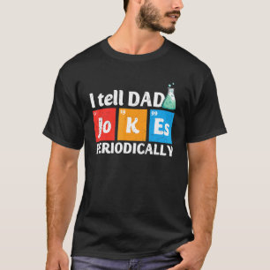 Camiseta Dia de os pais Mens I Diga Piadas Pais Periodicame