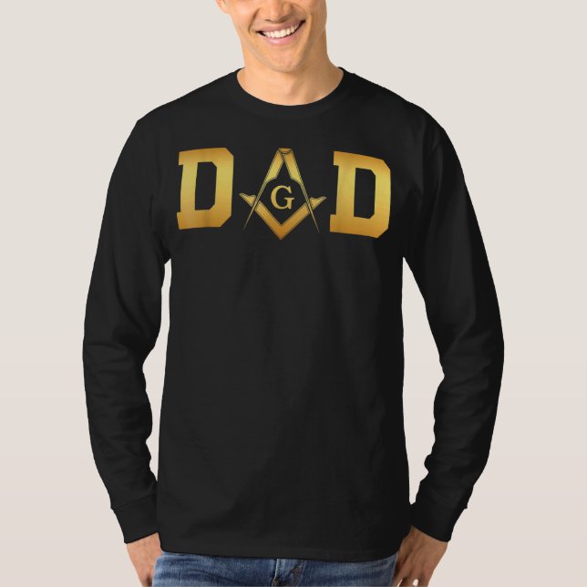 Camiseta Dia de os pais Mens Masonic (Frente)