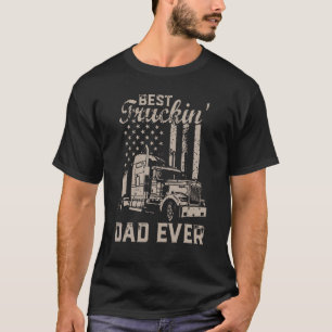 Camiseta Dia de os pais Mens Melhor Pai De Caminhão Já Gran