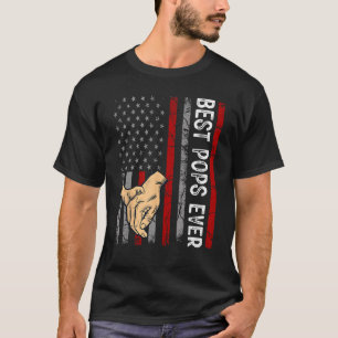 Camiseta Dia de os pais Mens Melhor Poppa De Todos Os Tempo