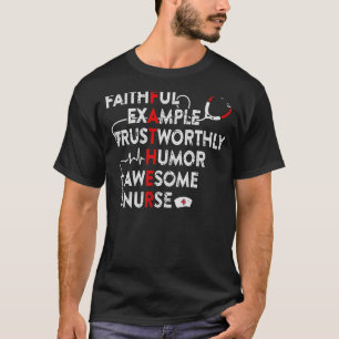 Camiseta Dia de os pais Mens Para A Enfermeira Fantástica D