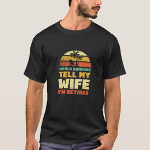 Camiseta Dia de os pais Mens Vintage Retirement 2022 Diga W