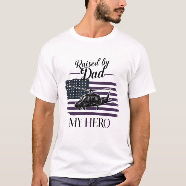 Camiseta Dia de os pais "Meu Herói" (Frente)