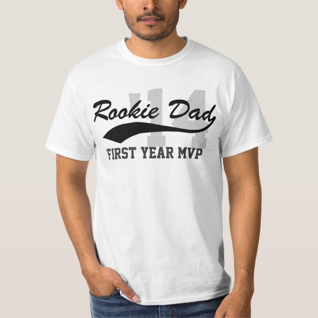 Camiseta Dia de os pais MVP de Primeiro Ano do Novo Pai de  (Frente)