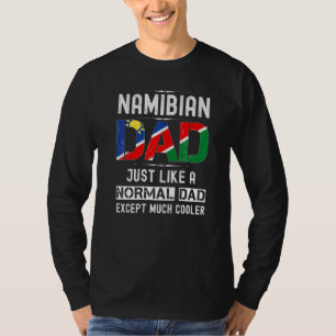 Camiseta Dia de os pais Namíbia Sinalizador Homens Birthda