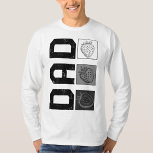 Camiseta Dia de os pais Novo papai Pai Fruta Ve
