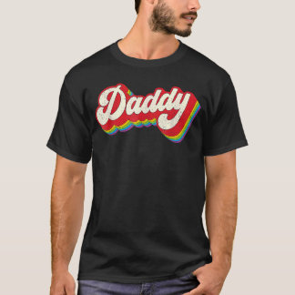 Camiseta Dia de os pais Orgulho gay Mês LGBTQ pai Rainbow F