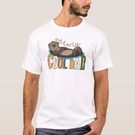 Camiseta Dia de os pais Otter Pun De Pai Totalmente Legal