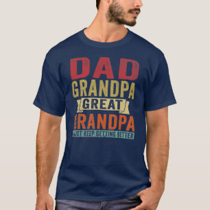 Camiseta Dia de os pais pai Avô Excelente Avô De