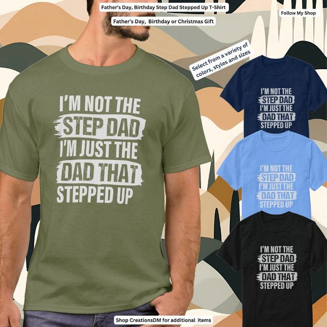 Camiseta Dia de os pais, Pai de Passos de Aniversário com Ê (Criador carregado)