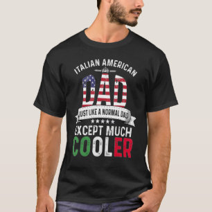 Camiseta Dia de os pais Pai Italiano Americano Papa País It