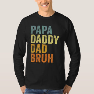 Camiseta Dia de os pais Pai Papá Bruh Vintage