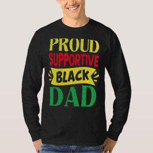 Camiseta Dia de os pais Pai Preto de Suporte Ortoso