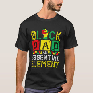 Camiseta Dia de os pais Pai Preto Essencial Décimo Junho