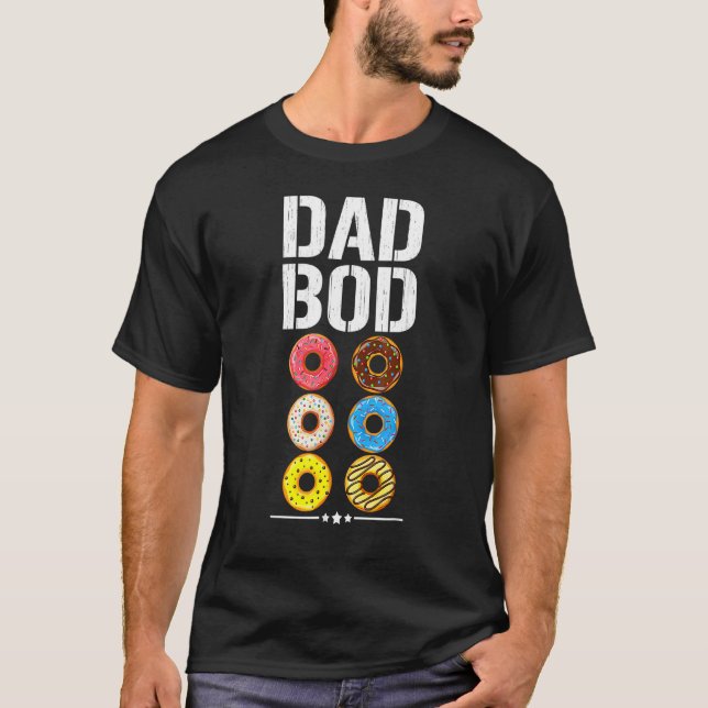 Camiseta Dia de os pais pai Rosquinha  Pai De Seis Embalage (Frente)