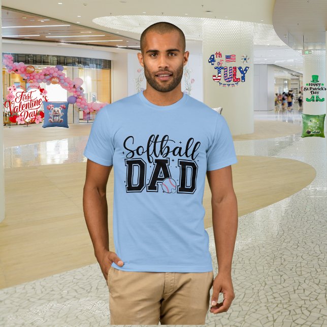 Camiseta Dia de os pais "Pai Softball" (Criador carregado)
