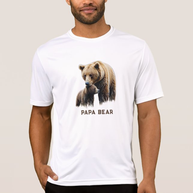 Camiseta *~* Dia de os pais PAPA BEAR Gift Cub AP86 (Frente)